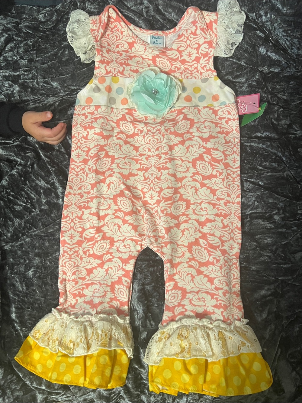 NWT Peaches ‘N Cream Jumpsuit 24 Months
